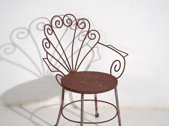 Vintage iron garden chair (c.1950) – Dining chairs, Industrieel (photo 14 of 35)