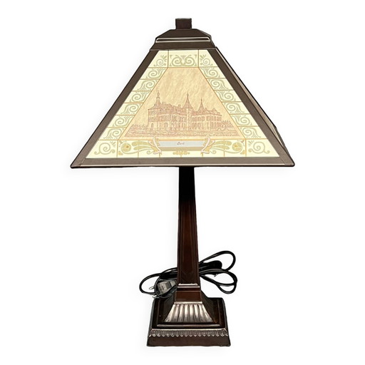 Table lamp. – tafellampen, Metal, Glass