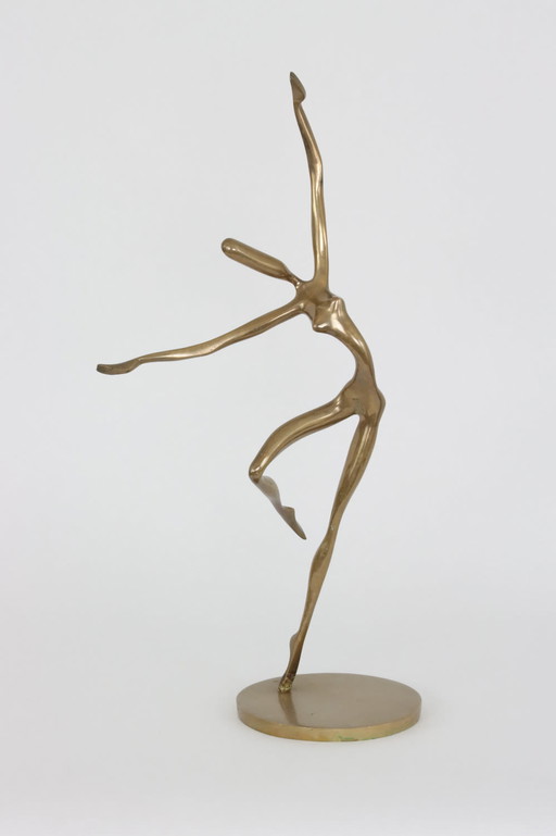 Statue en bronze d'une danseuse par Yves Lohé