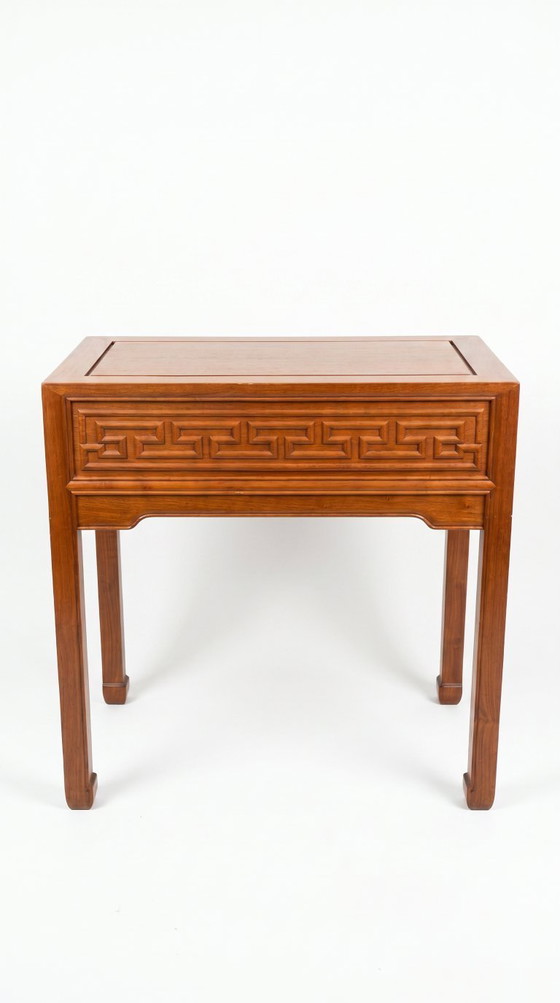 Image 1 of Vintage Chinoiserie Side Table, 1980s