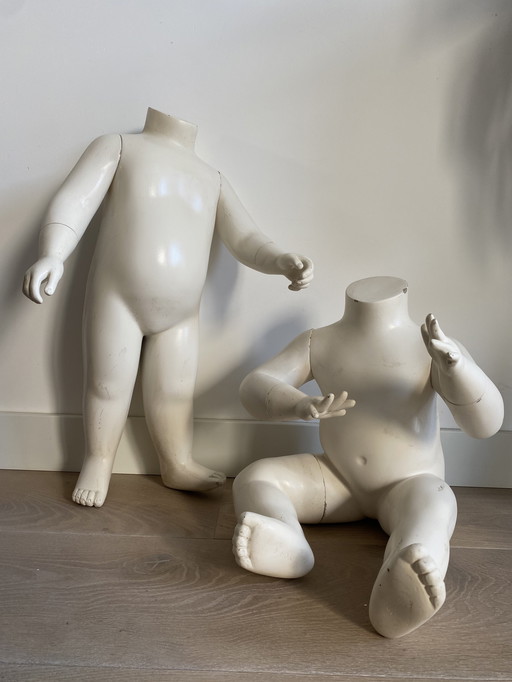 Manichini per bambini - set - decorazione - vintage