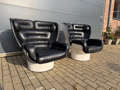2x 1st edition Comfort Joe Colombo Elda chairs Top condition!!