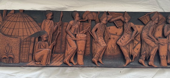 Image 1 of African Wood Carving Signed