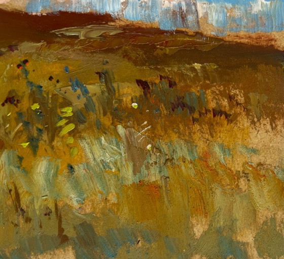 Image 1 of Original Oil Painting Summer Coastal Landscape After the thunderstorm