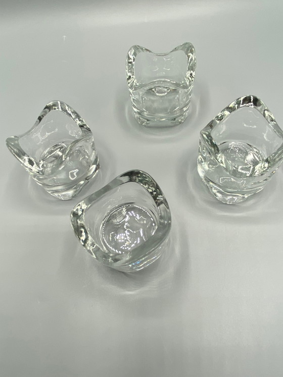4 kristallen kandelaars – vintage design uit de jaren 70 – Glazen & Karaffen, Crystal (photo 2 of 5)
