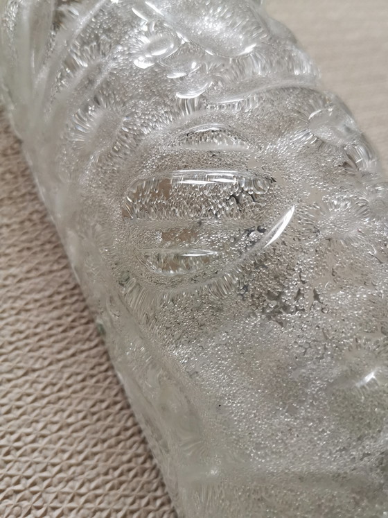 Image 1 of Set di lampade da parete in vetro ghiaccio di metà secolo