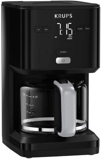 Krups KM6008 Smart'n Light Cafetière filtre | Affichage intuitif | Capacité 1,25 l pour jusqu'à 15 tasses de café | Fonction arr