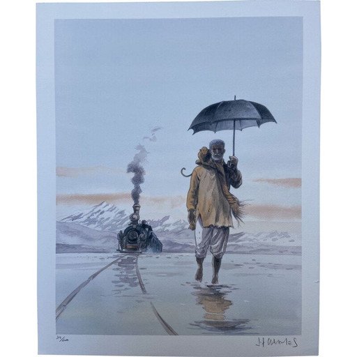 Vintage-Lithographie india dreams 2 von Jean-Francois Charles