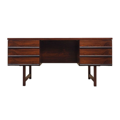 Scrivania in palissandro, design danese, anni '70, produzione: Danimarca