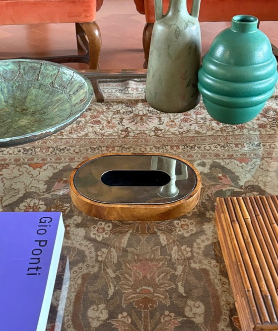 Image 1 of Mid-century olive wood ashtray, Italy ca. 1970