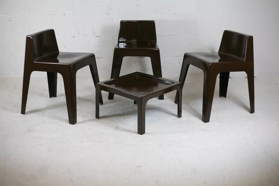 Image 1 of Ode Set 3x Chairs and 1x Coffee Table