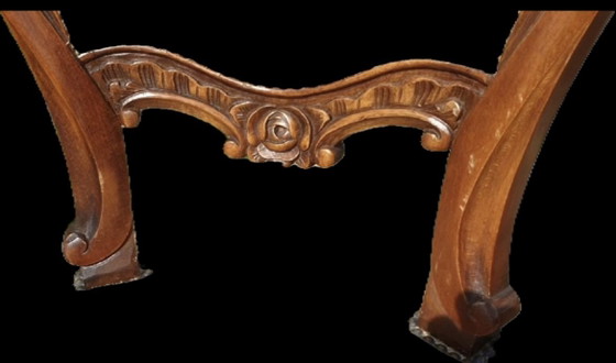 4 sedie da pranzo barocche – Tessile, Legno (photo 4 of 5)