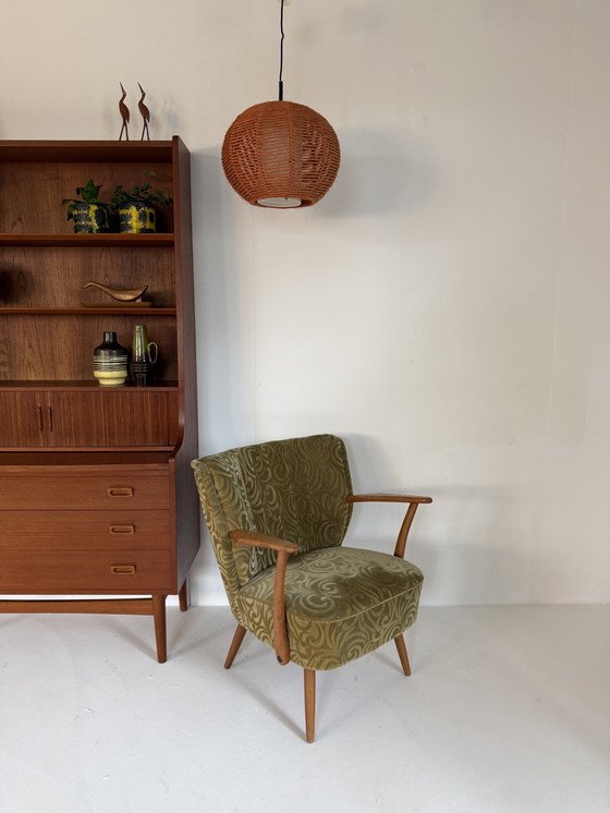 Image 1 of Lampada a sospensione vintage in sisal anni '70