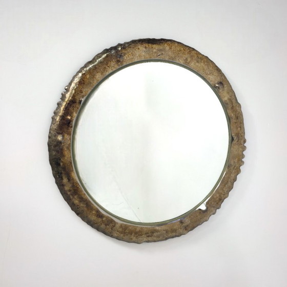 Image 1 of Magnificent mirrors space age, brutalist enamel bronzes