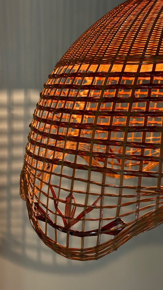 Image 1 of Decorazione vintage in vimini da appendere