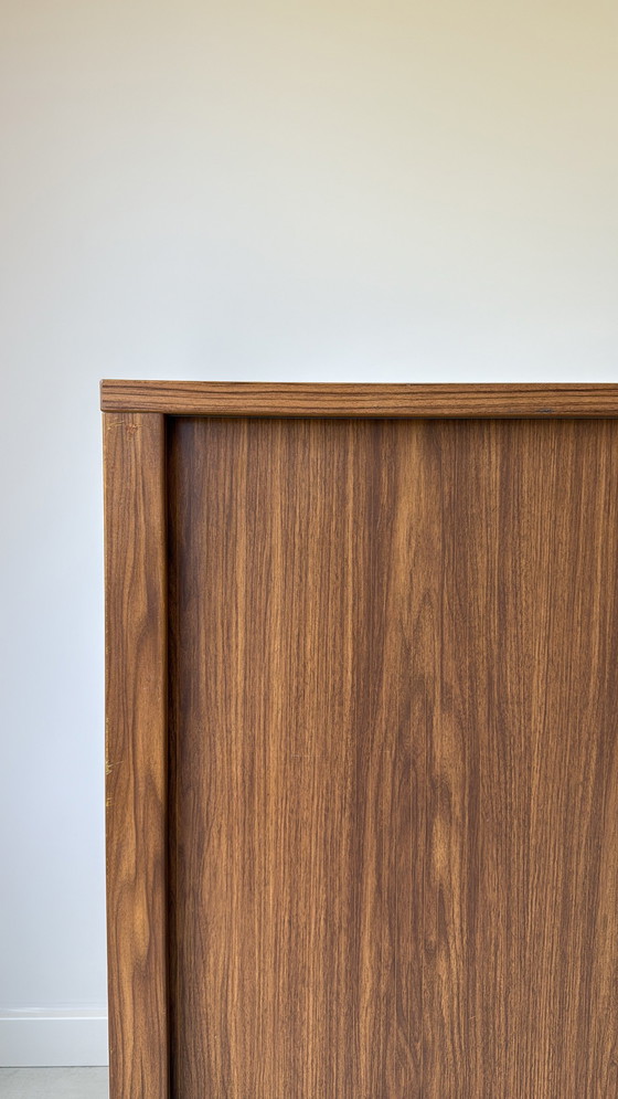 Image 1 of Vintage wooden sideboard with tambour doors