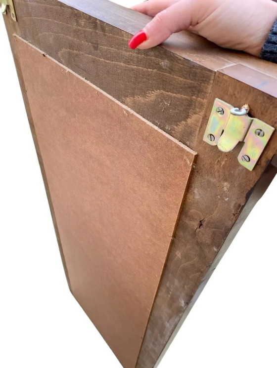 Image 1 of Wooden trumeau mirror, France