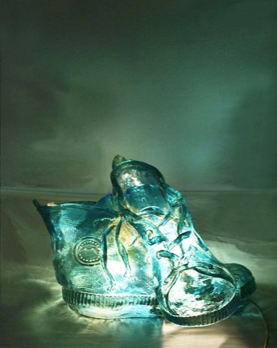 Image 1 of Rare resin table lamp produced by L'isola che non c'è in the 1970s