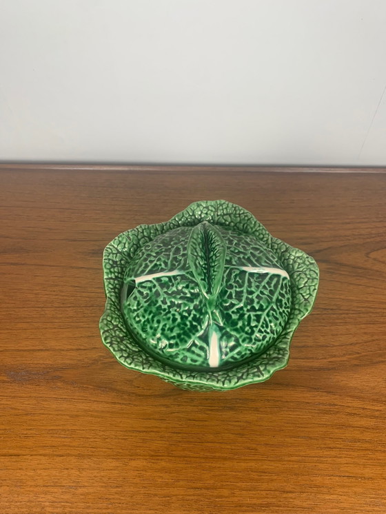 Image 1 of Grünkohl-Keramik-Suppenterrine, 1970/80