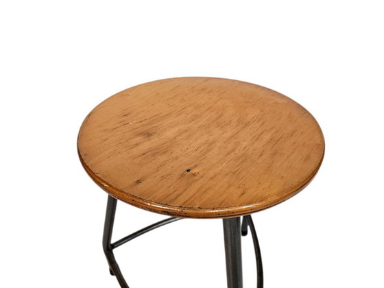 Image 1 of Ahrend The Circle - Industrial - Stool - Wood - Metal - 60s