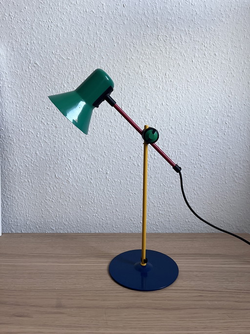 Vintage Veneta Lumi Z1-90 tafellamp | Memphis-stijl | Italiaans design uit de jaren 80/90 | Meerkleurig