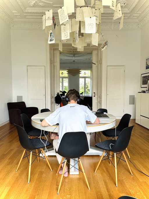 Piet Hein Eek round canteen table (2019)