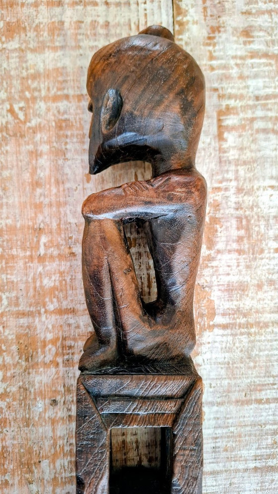 Westafrikanischer ritueller Holzstab – Dekorative Objekte, Wood (photo 5 of 7)