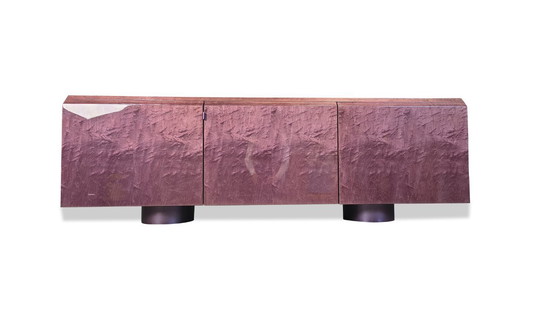 Image 1 of Crédence en loupe de Giovanni Offredi pour Saporiti, 1970