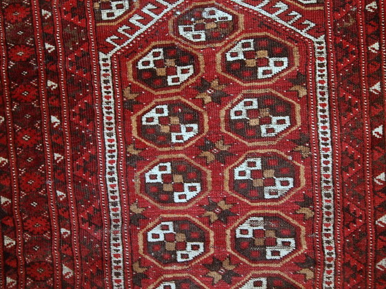 Image 1 of Alfombra afgana Adraskand antigua hecha a mano para oración, 82 cm x 115 cm (2,7' x 3,7'), 1920 - 1C346