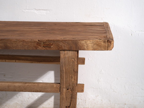 Table basse antique en orme, Chine, circa 1850, Tables basses, Bois, Marron, Rustic (photo 43 sur 48)