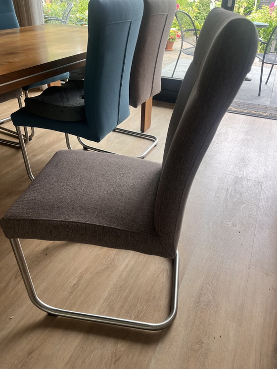 Image 1 of Eetkamer tafel met 6 stoelen 