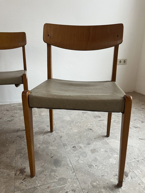 Image 1 of Mid-century dining chairs, set of 6; Thonet, model 640L