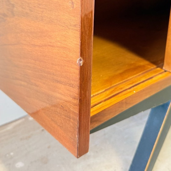 Image 1 of Playful high-gloss highboard with display case