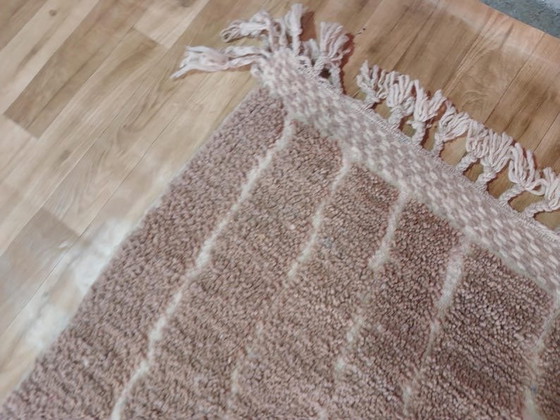 Image 1 of Tappeto in lana naturale tessuto a mano, lavorazione artigianale tradizionale, 2/3 m