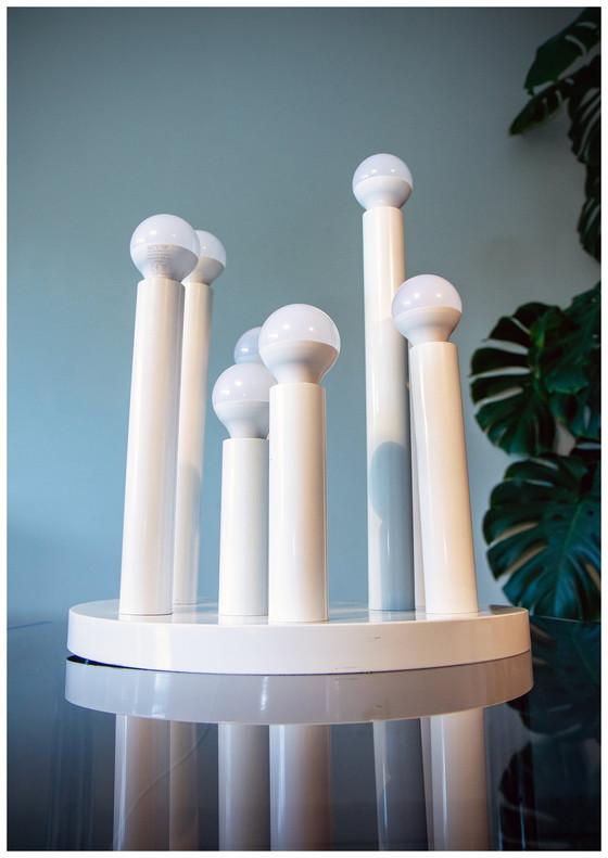 Image 1 of Schitterende plafondlamp uit het ruimtetijdperk 1970 van Gaetano Sciolari