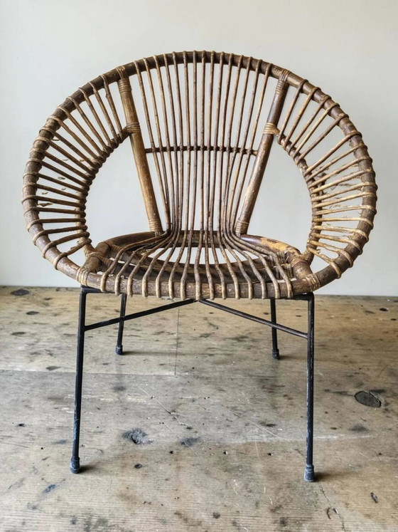 Poltrona in rattan anni '60 – Sedie da giardino, Wicker, Vintage (photo 12 of 15)