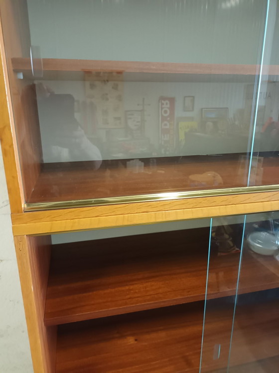 Stylish display cabinet with top section – Wood, Glass (photo 12 of 13)