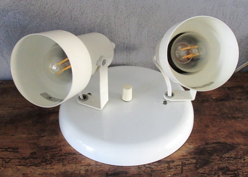 White HEMA ceiling spotlights 1970s