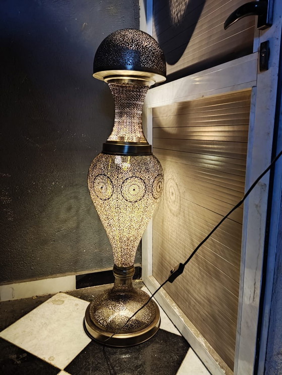 Image 1 of Marokkaanse handgemaakte vloerlamp: "Majestic Dome"