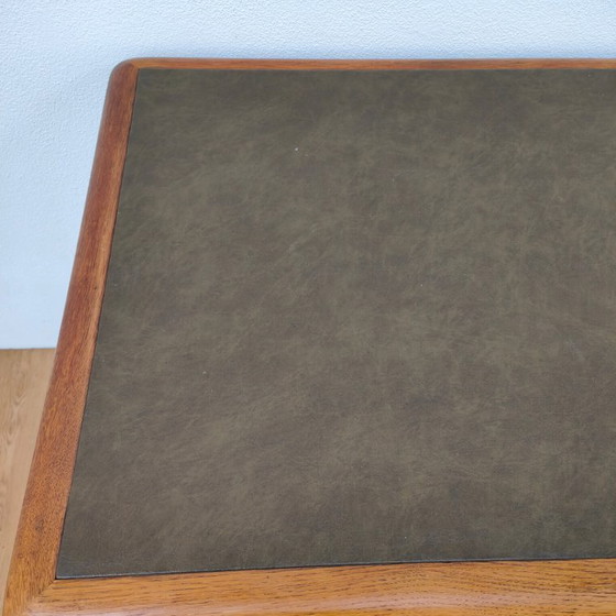 Image 1 of Escritorio de banquero antiguo de roble, escritorio de madera, oficina