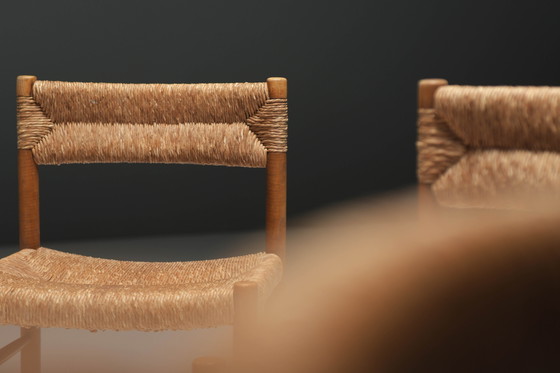 Image 1 of Vintage Dordogne Dining Chairs (3) by Charlotte Perriand/Robert Sentou - France