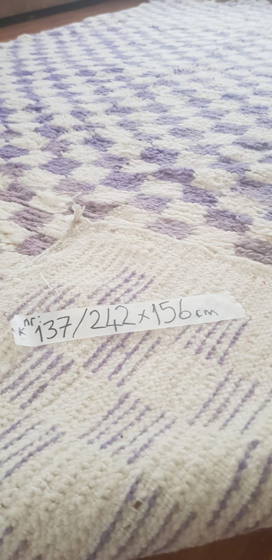 Image 1 of Handgeknoopt Berber kleed wol 242x156cm