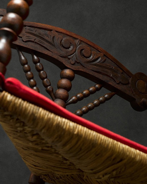 triangular century bobbin chair