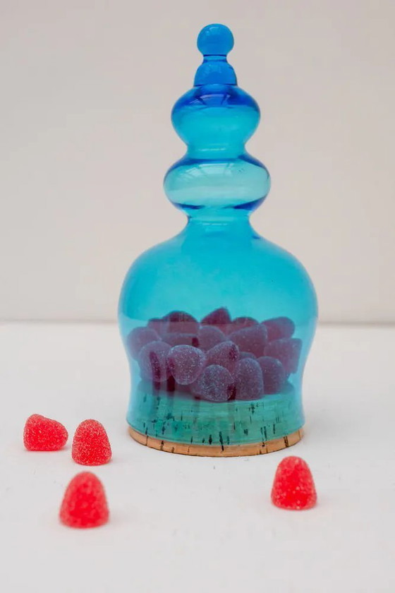 Image 1 of Caja para dulces de vidrio artístico soplado de Bertil Vallien para Kosta Boda, años 70