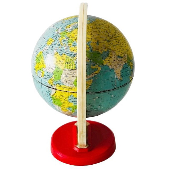 Image 1 of Mappamondo vintage di metà secolo, retrò anni '70