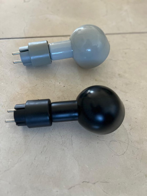 Set of two vintage space-age plug-in lamps — 70s/80s – Wall lights, Metal, Plastic (photo 7 of 7)
