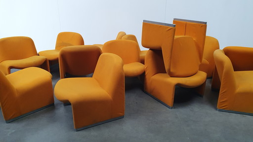 12 Alky Artifort armchairs Piretti Castelli / to be reupholstered