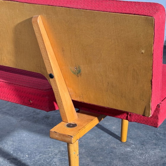 Navratil slaapbank, jaren 60 – 3-5 zitsbanken, Textile, Wood (photo 13 of 14)
