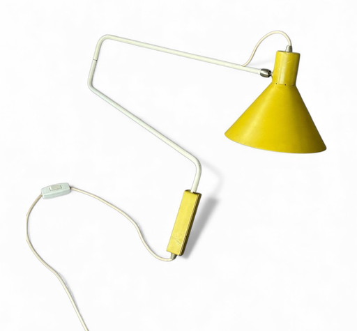 PAPERCLIP / ELBOW WALL LAMP BY J. HOOGERVORST FOR ANVIA ALMELO, 1950S