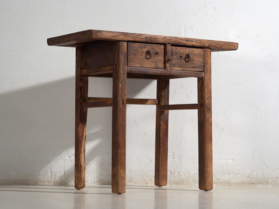 Consolle antica in legno di olmo – Cina, circa 1920 – Console, Iron (photo 11 of 40)